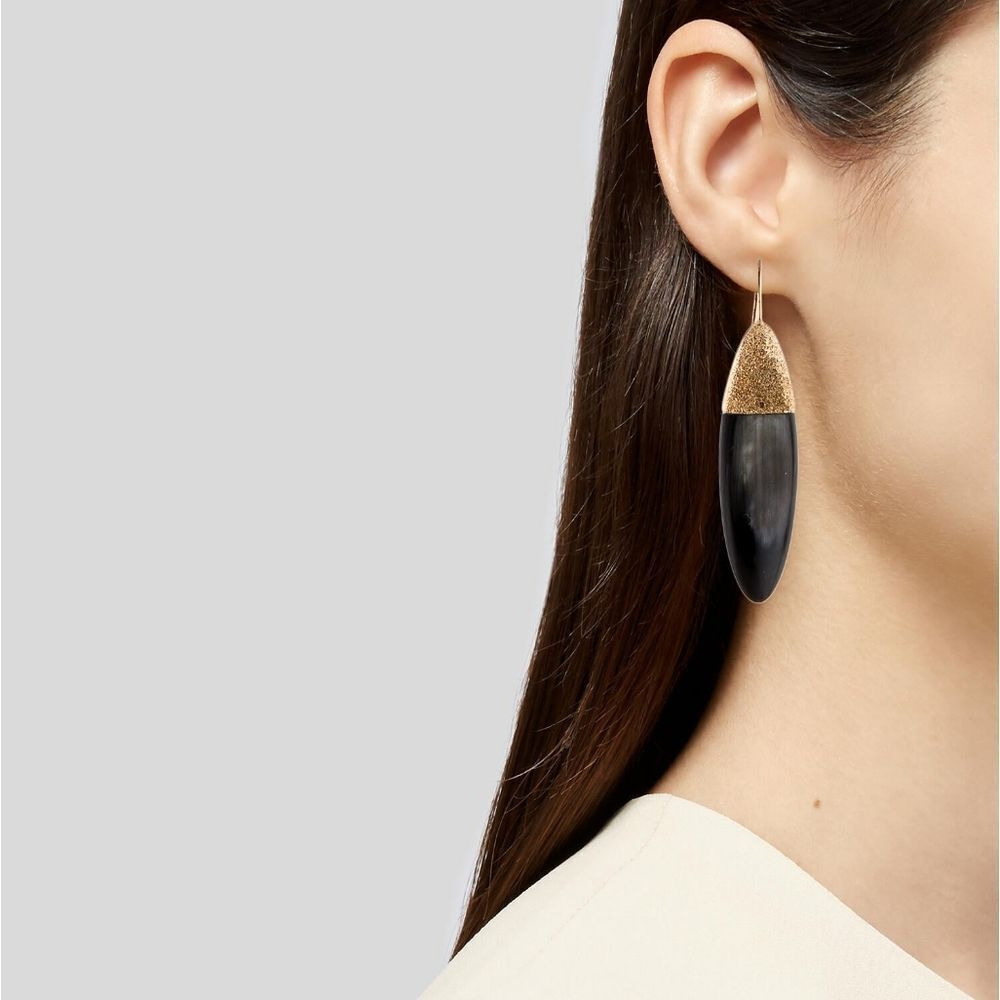 Brunello Cucinelli Horn & Sterling Silver Earrings - Picture 2 of 15